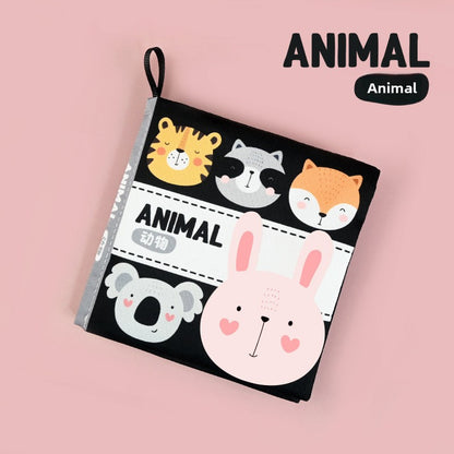 High-Contrast Baby Cloth Book – Sensory & Visual Development Toy