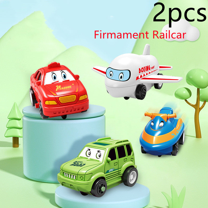 DIY Electric Puzzle Rail Car Set – Creative Track Building STEM Toy for Kids