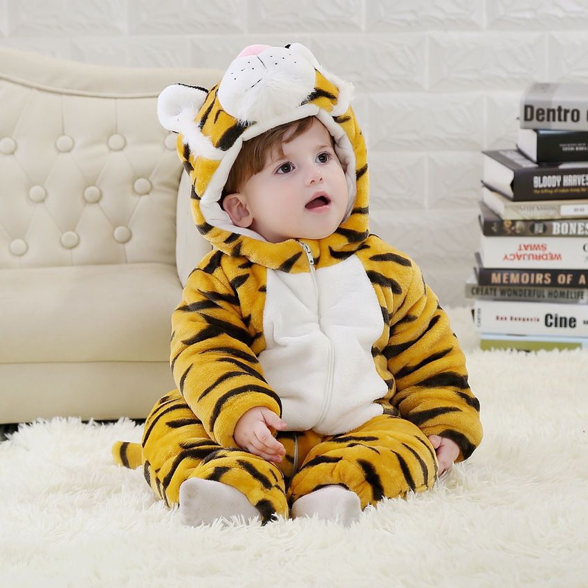 CuddleCritter Hooded Fleece Romper
