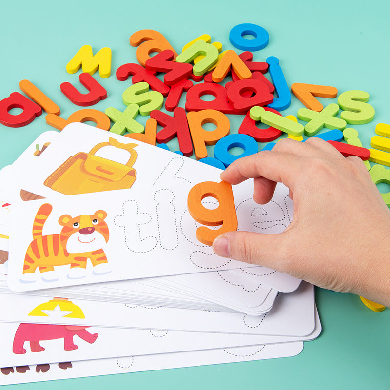 SpellSmart Wooden Alphabet Matching Game