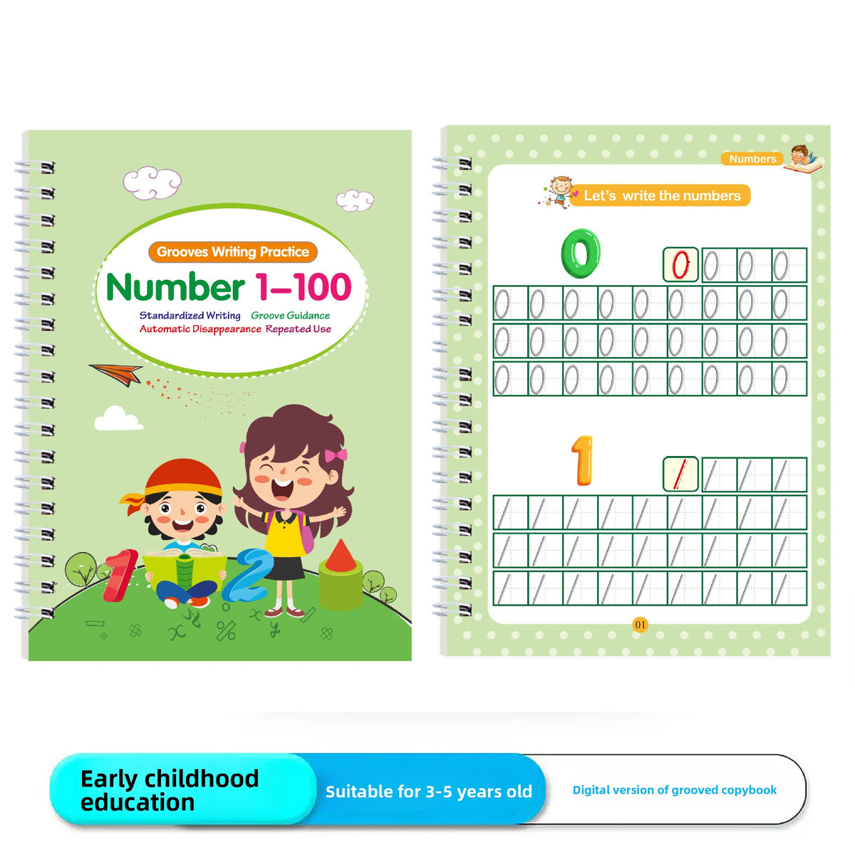 WriteWise Reusable Groove Copybook Set