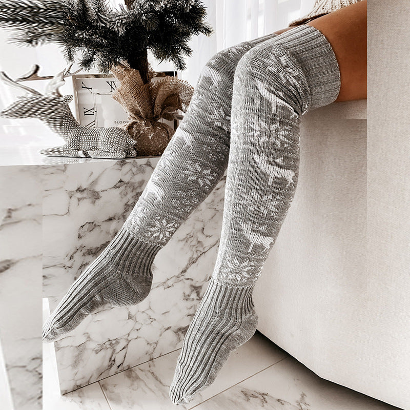 Winter Christmas Warm Knitted Women’s Stockings