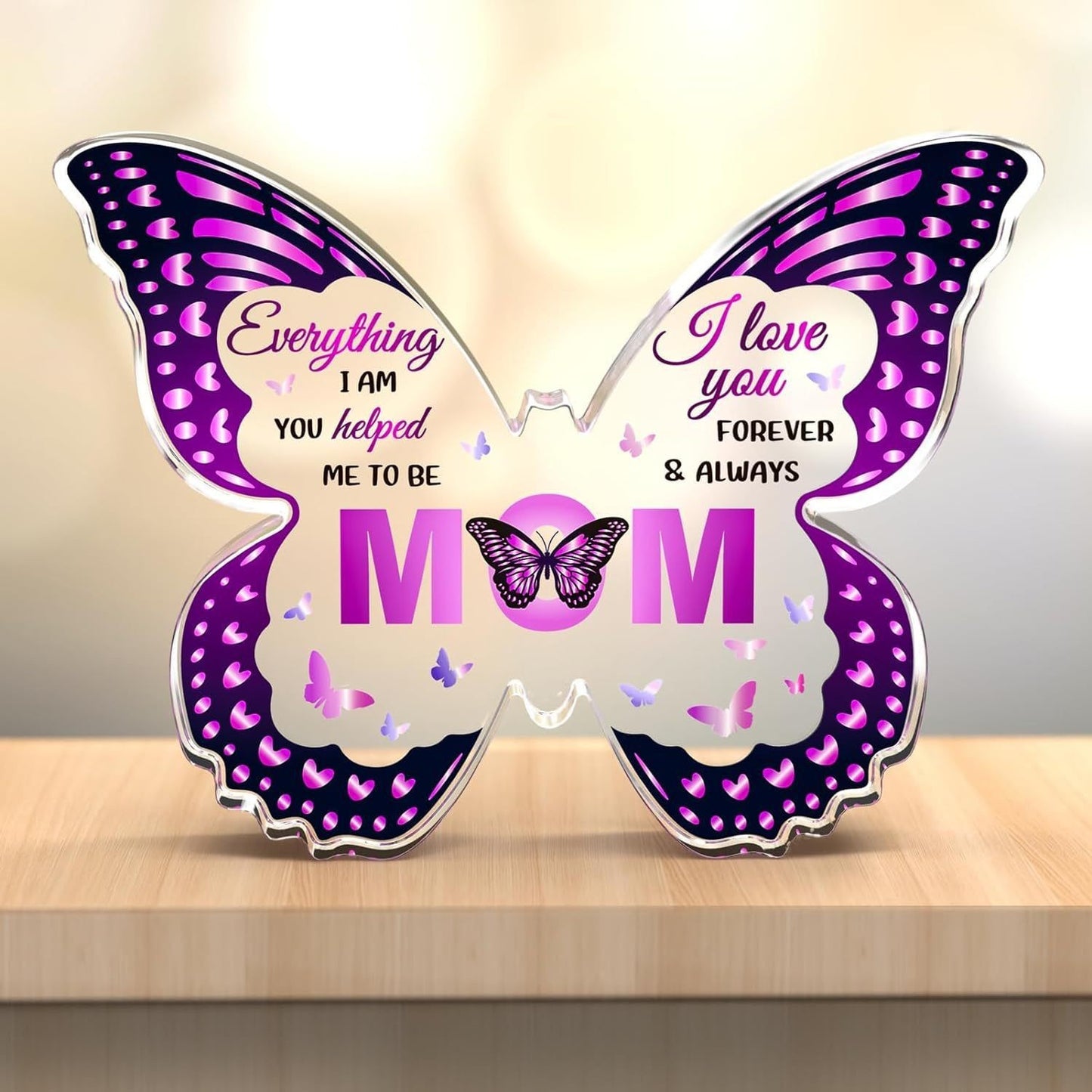 Butterfly-Shaped Acrylic Keepsake