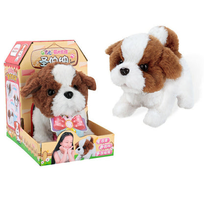 Electric pet plush dog
