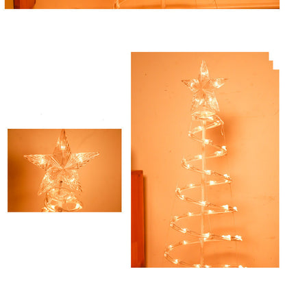 Dreamy Spiral Christmas Tree Lights – Foldable LED Holiday Display