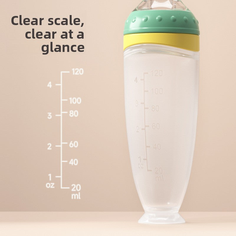 Silicone Squeeze Feeding Spoon Bottle