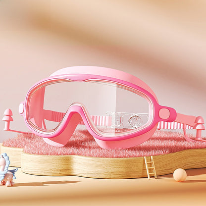 Kids Swimming Goggles Set with Cap & Accessories