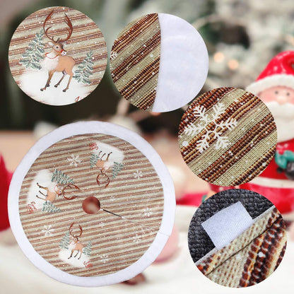 Christmas Tree Skirt 98cm Flannel Old Man Tree