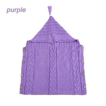 Infant Baby Tassel Hooded Sleeping Bag Sweater