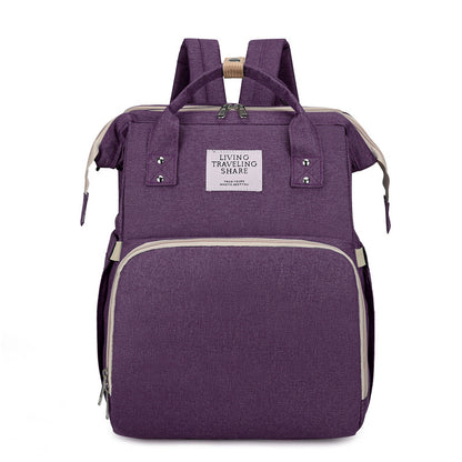 3-in-1 Foldable Baby Crib Backpack