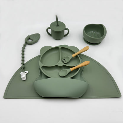 TinyFeast 10-Piece Silicone Baby Feeding Set