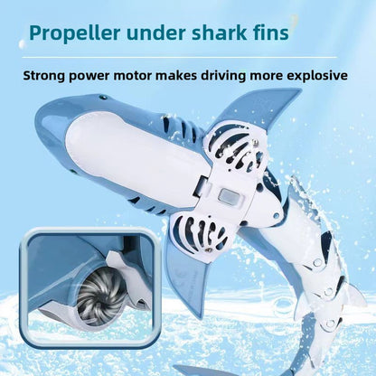 Remote-controlled shark toy