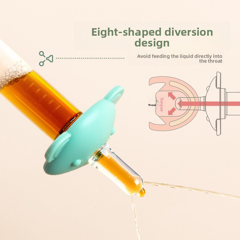 Baby choking prevention drinking water and medicine straw