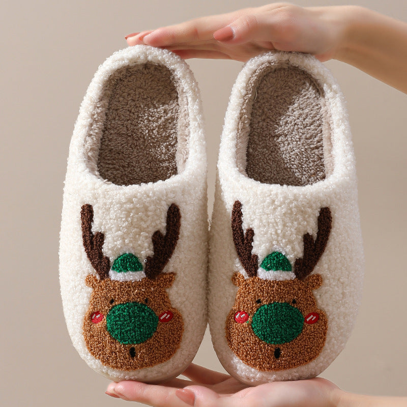 Christmas Plush Winter Home Slippers