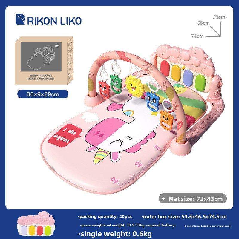 3-in-1 Baby Activity Play Gym & Kick Piano Mat