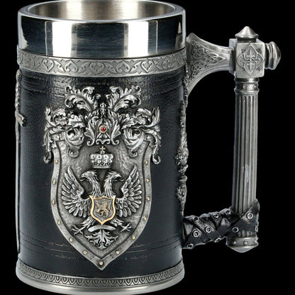 Legendary Warrior Steel Tankard (600ml)