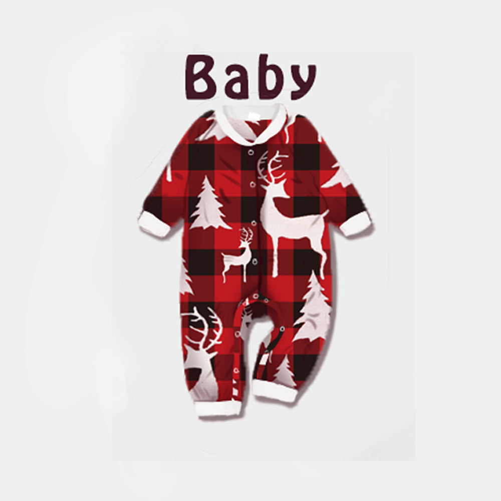 Holiday Harmony Deer Print Matching Sleepwear