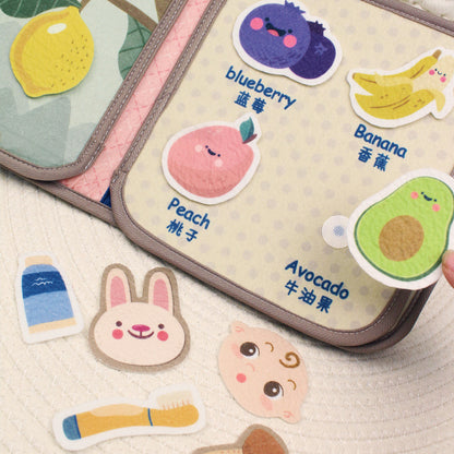 Montessori Baby Cloth Book – Interactive Sensory Learning Toy