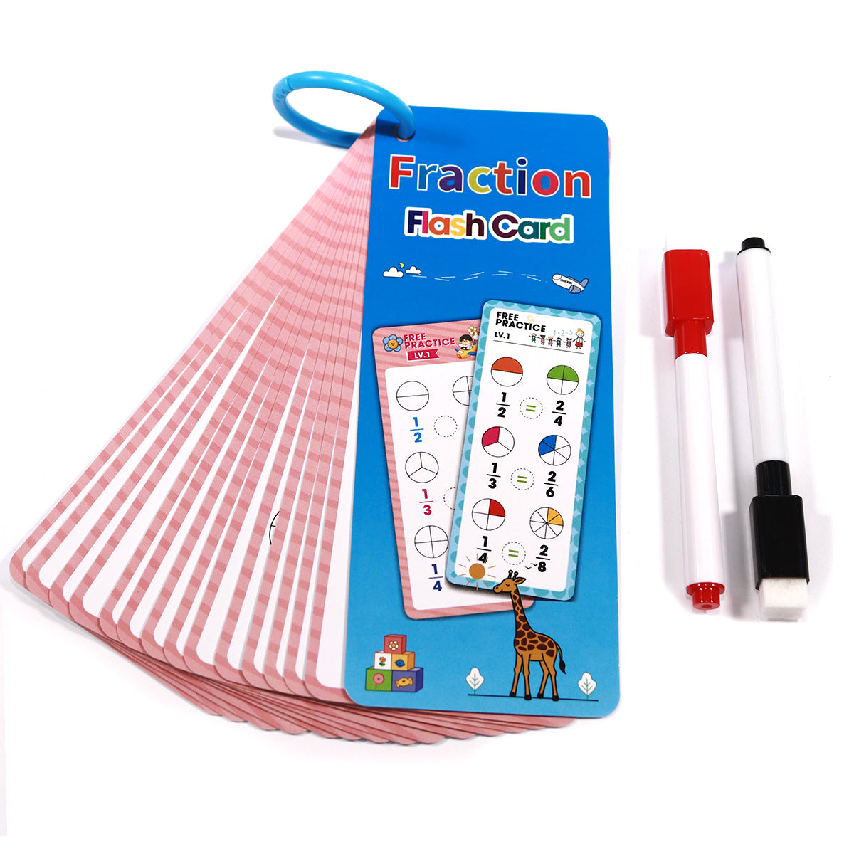 Reusable Math Flash Cards Set