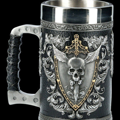 Legendary Warrior Steel Tankard (600ml)