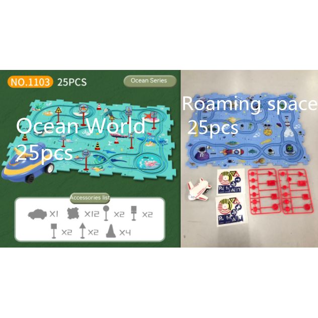 TrackTrek Electric Puzzle Rail Set