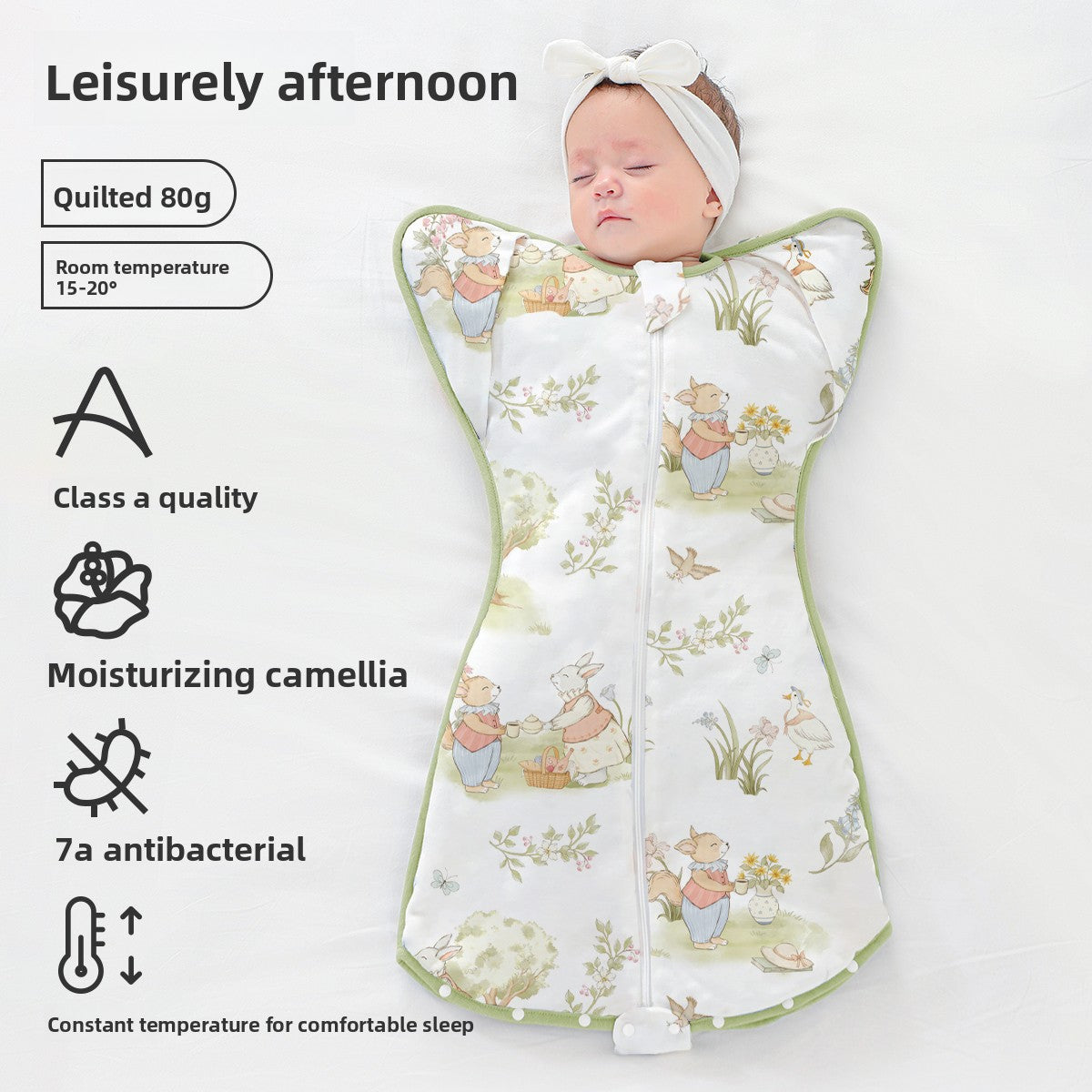 SnuggleSleeve Anti‑Startle Baby Sleep Sack