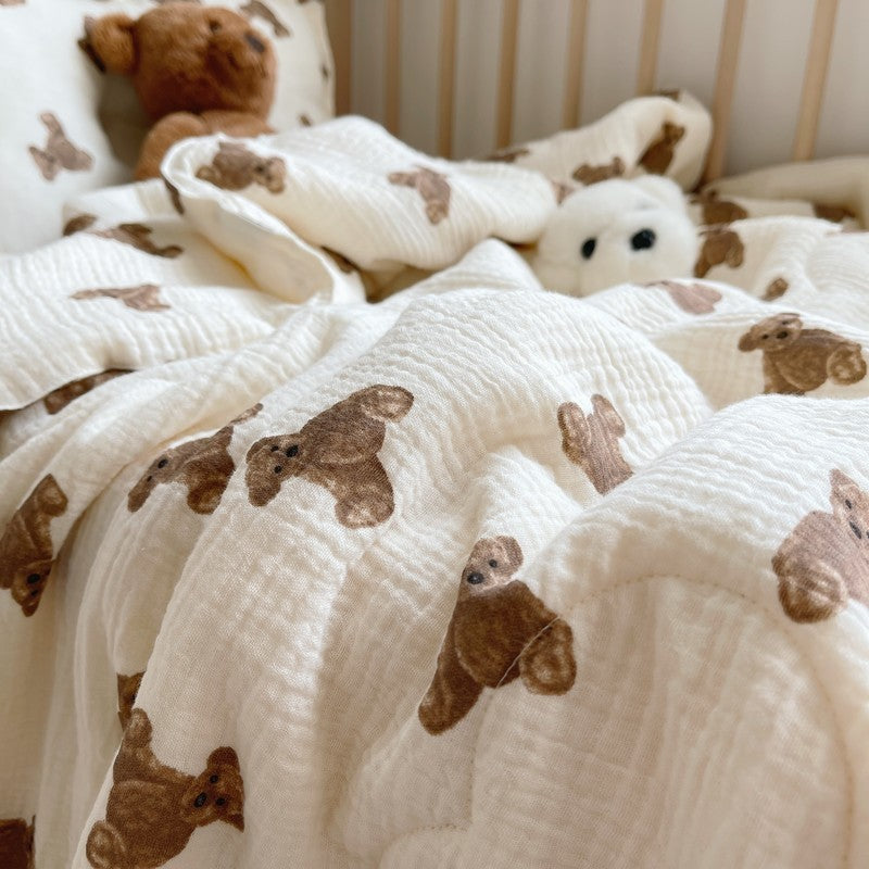 SnuggleBear Cotton Baby Quilt