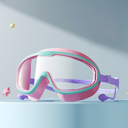 Kids Swimming Goggles Set with Cap & Accessories