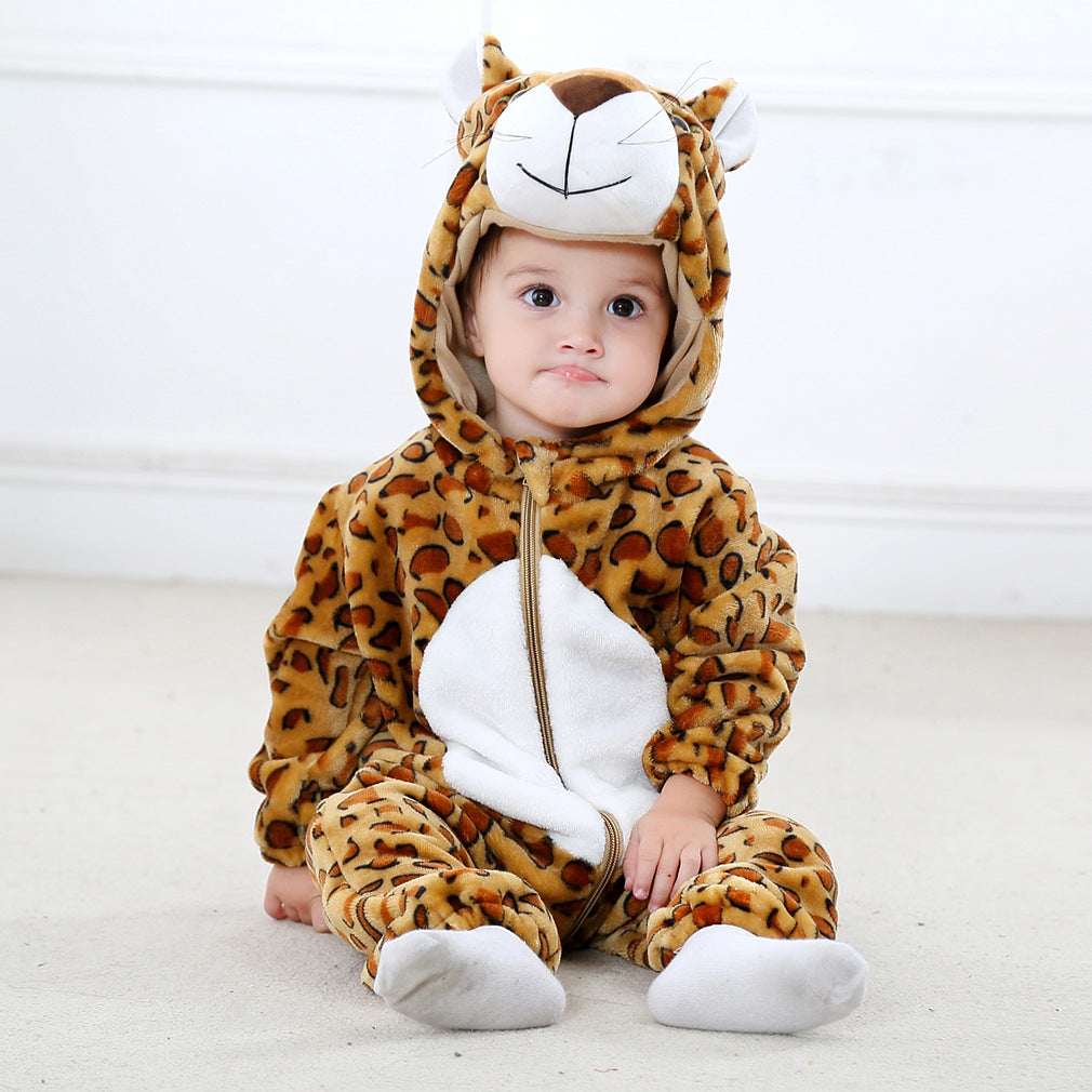 Cozy Cub Hooded Romper