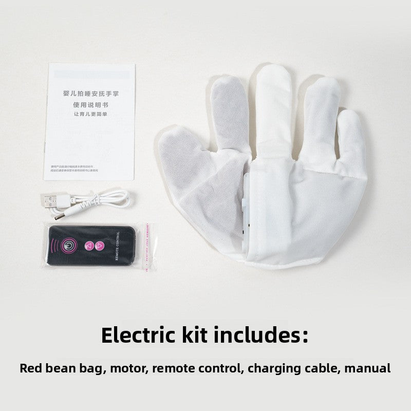 Smart Electric Baby Soothing Palm Remote Control Patting Toy with Heat Therapy (3-Speed)