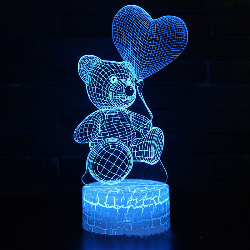 TeddyGlow 3D Love Light