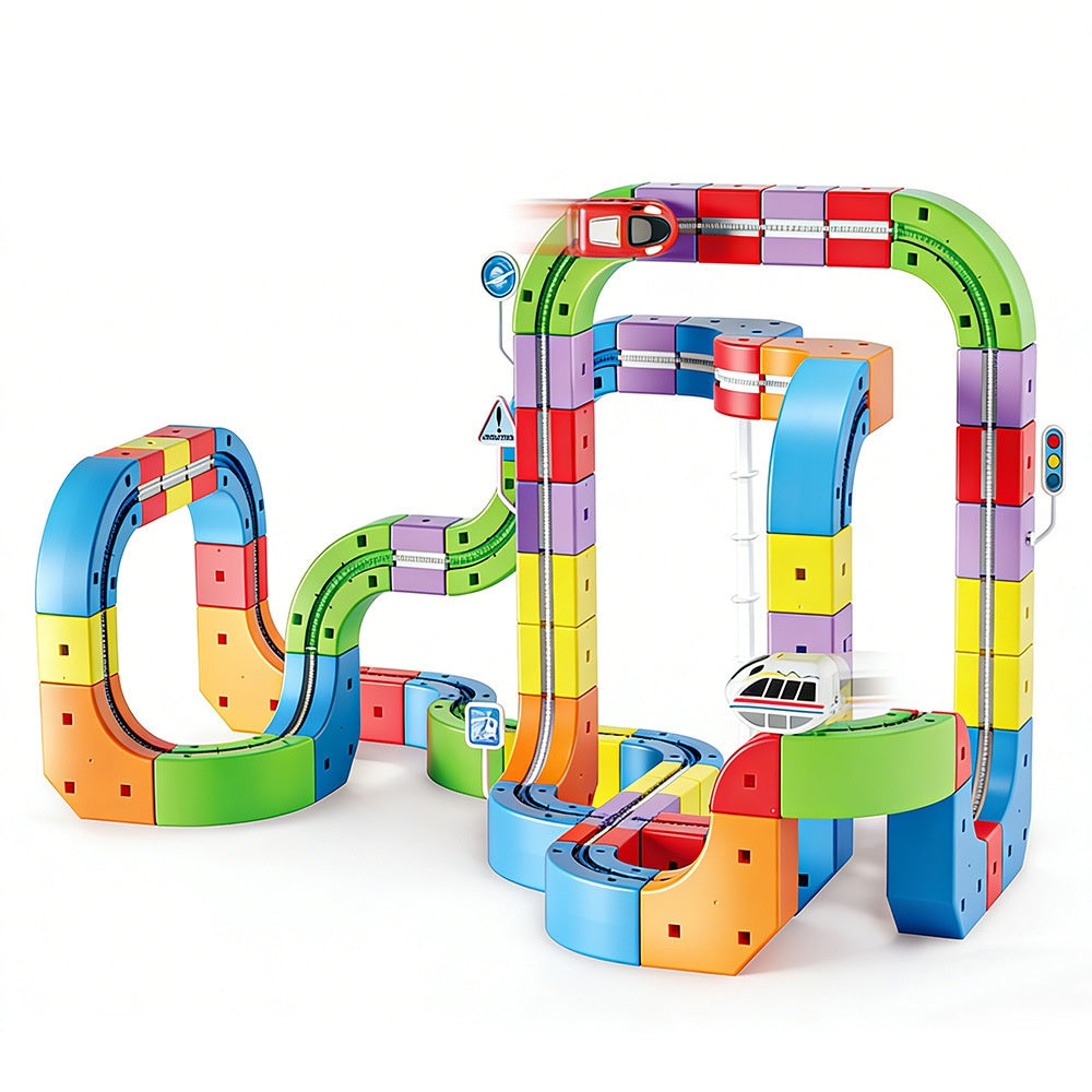 Gravity-Defying Track Car Building Set