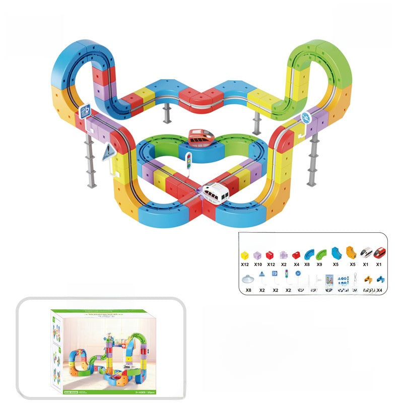 Gravity-Defying Track Car Building Set
