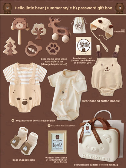 Organic Cotton Bear Baby Gift Set