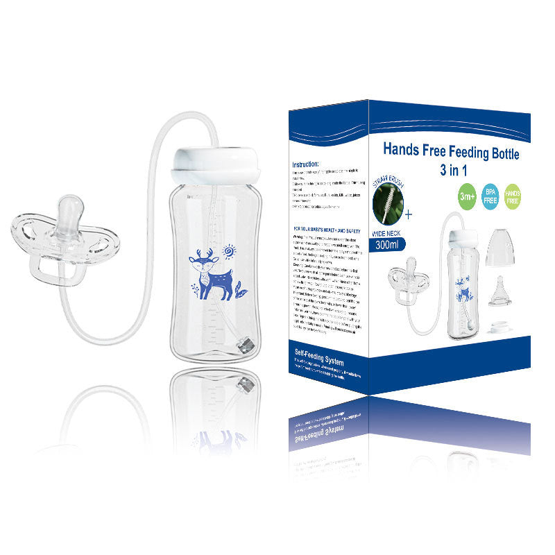 Hands-Free Baby Feeding Bottle