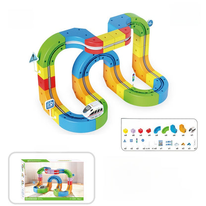 Gravity-Defying Track Car Building Set