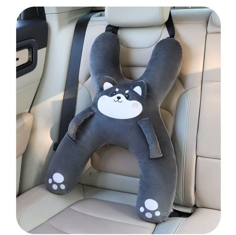 Cute Cartoon Car Headrest Pillow for Kids