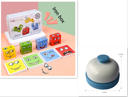 Montessori Emoji Puzzle Block Battle Game