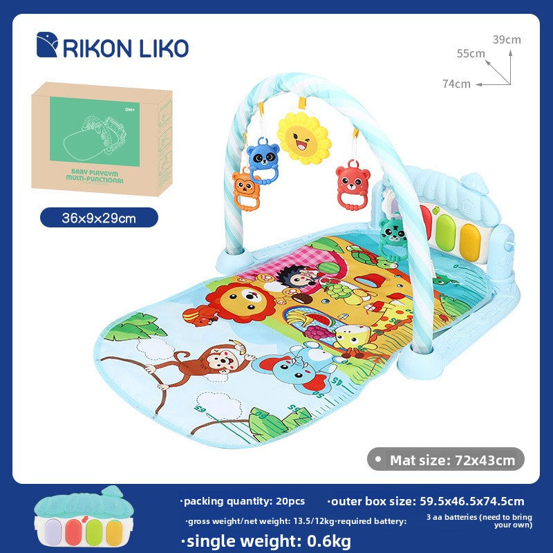 3-in-1 Baby Activity Play Gym & Kick Piano Mat