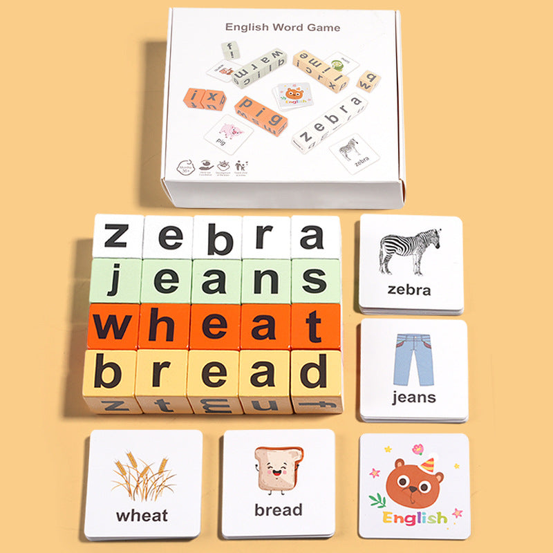 Montessori WordFaces Spelling Blocks