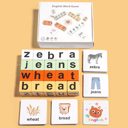 Montessori WordFaces Spelling Blocks