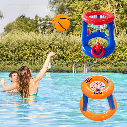 Inflatable Basketball Pool Game Set