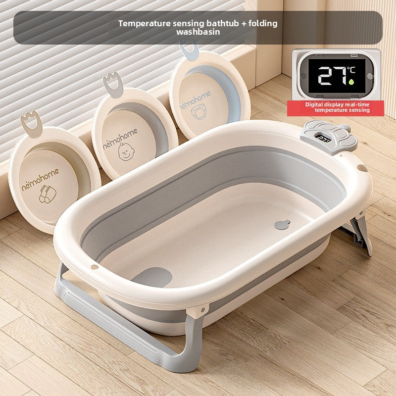 Foldable Baby Bathtub with Temperature Option