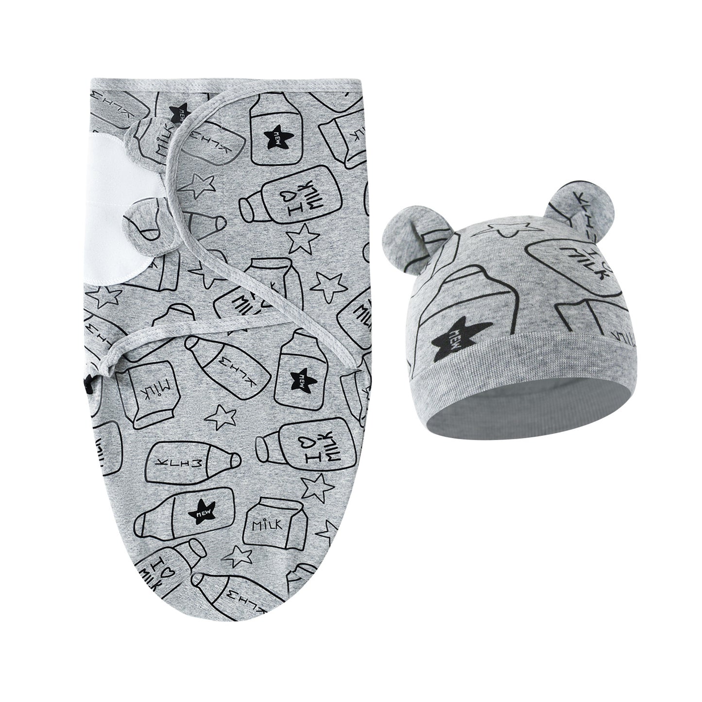 Baby Cotton Swaddle Wrap – Soft, Secure & All-Season Comfort