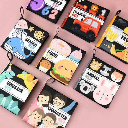 High-Contrast Baby Cloth Book – Sensory & Visual Development Toy