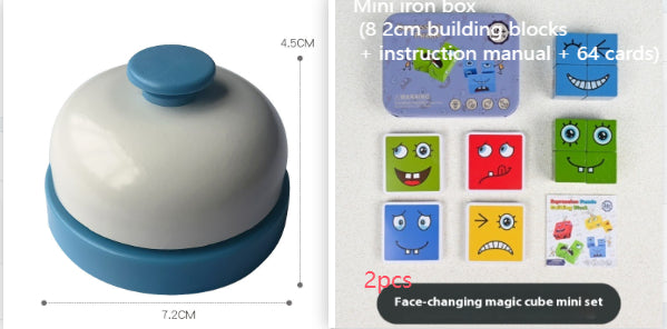 Montessori Emoji Puzzle Block Battle Game