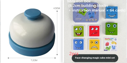 Montessori Emoji Puzzle Block Battle Game