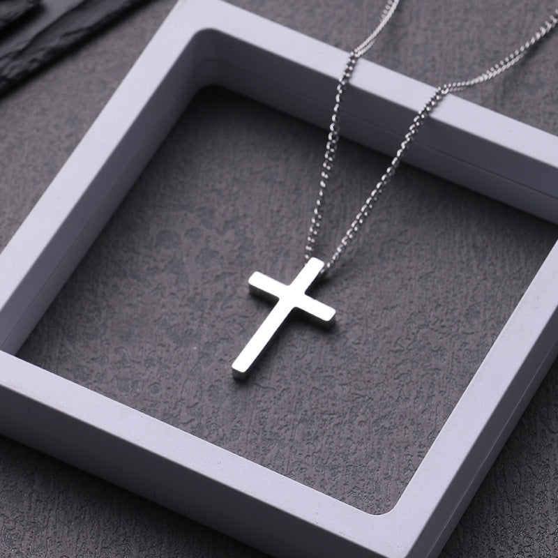 Titan Cross Geo Necklace