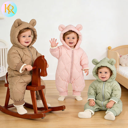 SnuggleCotton Baby Hooded Romper