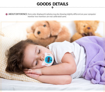 Baby pacifier digital thermometer